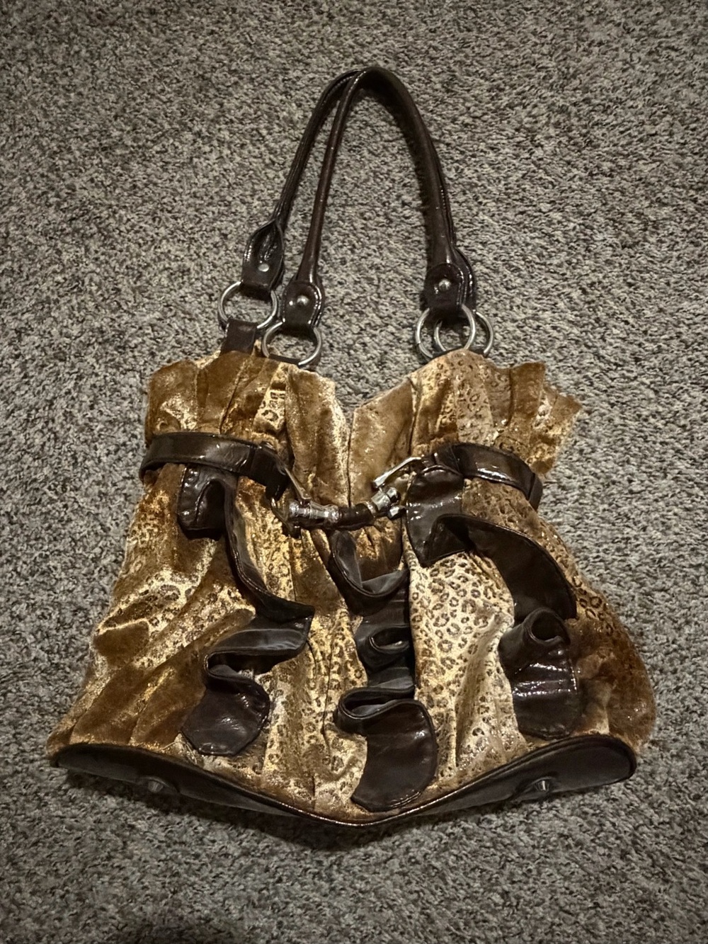 Leopard Print Y2k Purse
